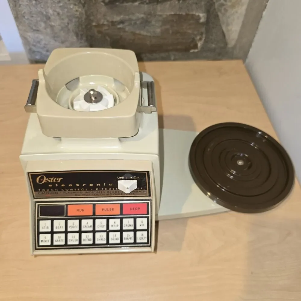 Vintage OSTER 16-Speed Electronic Touch Control Kitchen Center Blender Mixer